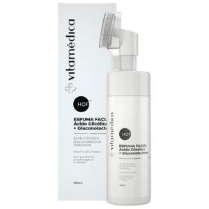 espuma facial com Ácido glicólico + gluconolactona – 150ml